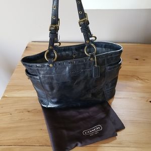 Coach 11500 Black Patent Leather Tote